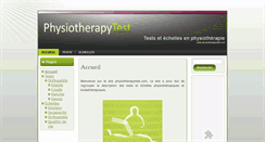 Desktop Screenshot of physiotherapytest.com