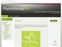 Tablet Screenshot of physiotherapytest.com